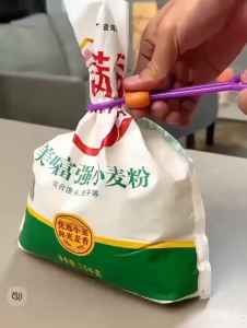 Food bag sealing clips 5 pcs snack bag zip storage sealing