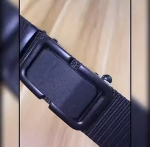 1ชิ้นย้อนยุคยุทธวิธีเข็มขัดผ้าใบสําหรับผู้ชาย   ไม่ต้องเจาะรู เหมาะสำหรับสวมใส่ทุกวันในสำนักงาน##YBMAll