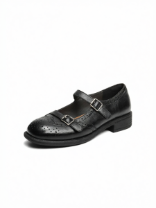 Belle | Brogue Buckle Womens Shoes