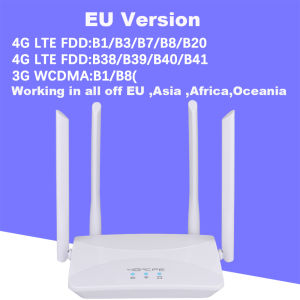 KuWFi 4G LTE CPE Router 300Mbps Wireless Home Router 3G 4G SIM 2.4G Wifi Router RJ45 WAN LAN Wireless 4G Modem Support 10 Device
