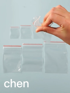 (100 ชิ้นต่อแพ็ค)ถุงใส ถุงซิปแน่น ใส่ Popmart หมวกกันน็อค กันฝุ่น ถุง ถุงซิปใส ถุงซิปเหนียว zip ใส่อาหารได้