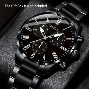 Mens Fashion Business watch Simple casual quartz watch  Daily and work accessories holiday gifts