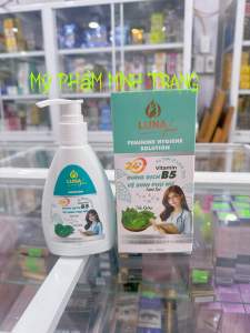 Dung Dịch Vệ Sinh Phụ Nữ LUNA 160ml Vitamin B5 ( Tía Tô -Bạc Hà & Nano Bạc - Trầu Không )