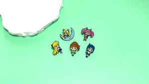 Bandai | 5 Chiếc Thủy Thủ Mặt Trăng Anime Thổ Cẩm Nhân Vật Dễ Thương Men Chân Kim Loại Phù Hiệu Trang Sức Cho Quần Áo Ba Lô Phụ Kiện Quà Tặng Cho Người Hâm Mộ