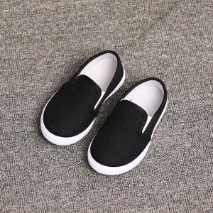 Kids Canvas Shoes 2024 Spring & Fall New Arrival Girls Shoes Toddler and Baby Slip-on Boys Sneakers Bear Korean Style