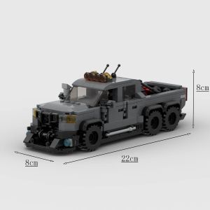 MOC-42826 Ford Veloci Raptor Model Bricks Road Racing SUV Supercar Racing Vehicle Truck Assemble Blocks Building Bricks Kid Toy