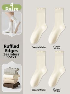 Thin Cotton Postpartum Long Socks Mid-Calf