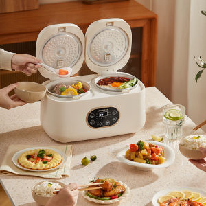Dual-Pot Ceramic Inner Liner Rice Cooker Electric Stove Top Steamer One-Pot Triple Use Chigo X-5 Intelligent Kitchen Appliance