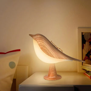 โคมไฟรูปนกแบบสัมผัส LED 1 ชิ้น - สไตล์อาร์ตเดโค ปรับความสว่างได้ 3 ระดับ ไร้สายแบบ USB พร้อมแบตเตอรี่แบบชาร์จได้ ใช้งานได้หลากหลายสำหรับทุกห้อง