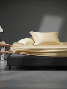 Mercury | Premium 140s 2-Ply Pima Cotton Sateen Fitted Sheet Bed Protector Minimalist
