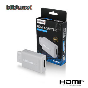 Bitfunx Mini Video Audio Adapter YPBPR to HDMI™ Converter for PAL NTSC Wii Game Console Plug and Play