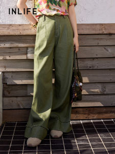 INLIFE | Retro Casual High-Waist Straight Loose Jeans