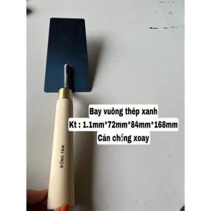 Bay Vuông Thợ Hồ Xây Dựng Bằng Thép Cán Gỗ Chống Xoay