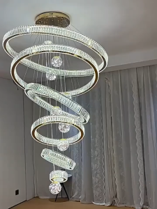 Luxury Modern crystal chandelier. Hotel. Villa staircase chandelier. Living room ceiling chandelier