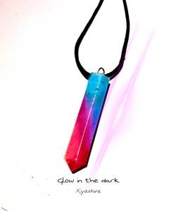 Kalung resin glow in the dark - menyala dalam gelap - kalung korea