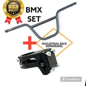 ( SEPAKET ) STANG BMX STEM BMX HANDLEBAR SEPEDA BMX 20 INCH OVERSIZE 28.6mm x 22.2mm