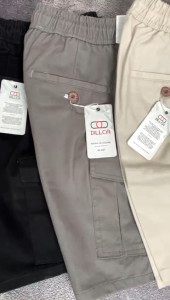 DILLCA Celana Kanvas Boardshort Kargo Pendek Di Atas Lutut Tebal Dan Nyaman Kualitas Premium