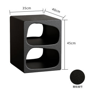 เคาน์เตอร์หัวนอนสไตล์ Scandvinian แบบเรียบง่าย ชั้นวางของที่มุมโซฟา ชั้นวางของสำหรับห้องนอนและห้องนั่งเล่น