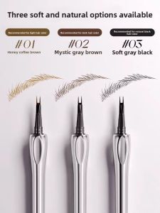 Waterproof Long-lasting Binary Eyebrow Pen Female Wild Eyebrow Liquid Eyeliner Root-by-root Clear Three Post Hall