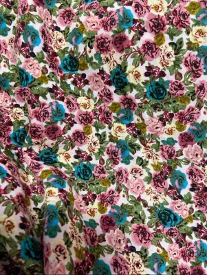 80cm x 1m5 vải lụa mango KhangThinhGia hoa nhí mát rượi đẹp may áo kiểu pha phối may đồ bé (X16)