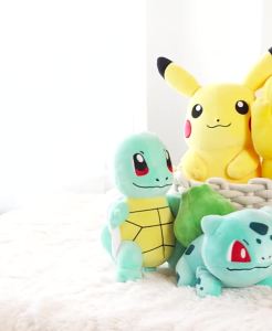Takara Tomy | Pokemon Stuff Plush Toys Kawaii Pikachu Pichu Charmander Squirtle Psyduck Anime Soft Dolls Doll Kids Birthday Christmas Gift
