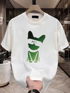 Áo Thun Cotton Tay Ngắn Mùa Hè Mới Cho Nam Cổ Tròn in Họa Tiết Thời Trang Thường Ngày Chất Liệu Cotton 100% Áo Thun Nam