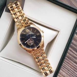 Đồng Hồ Nam Bulova 97A132 Automatic Size 42 Gold Tone Open Heart