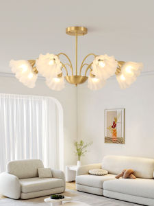 MIYUN | Bronze French Nordic Flower Hanging Lamp