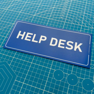 Help Desk. User Support Customer Care Service Counter. Premium Sticker Sign Notice Signage Label. Waterproof Heavy Duty