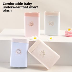 Miiow | Kids Underwear Girls Antibacterial Elastic Waist Briefs Flat Angle Non Jamming High Elasticity Cotton And Spandex Innerwear