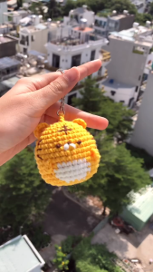 Móc khóa hổ đan len thủ công xinh xắn