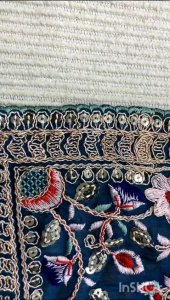 (READY STOCK) MK1284 SAREE SareeFabric  Rangoli Silk Work Embroidery