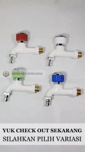 Kran Air Engkol Taman PVC 1/2 Inch Drat Kuningan KRAN DRAT KUNINGAN ENGKOL 1/2 INCH