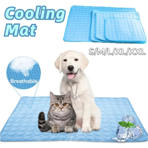 Pets Cooling Mat Outdoor Foldable Dog Bed Mat Summer Cat Dog Sleep Bed Ice Mat Breathable