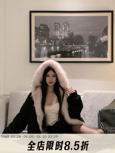 Cchun Pure Son Reverse Environmental-Friendly Fur Female Fancy Super Nice Winter Furry Coat Rich Family Gold