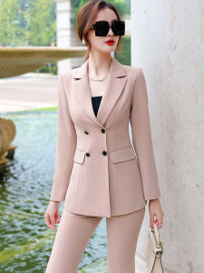 MUBEELE | Business Professional Womens Suiting Outfit Slimming Workwear Jacket And Pants Two-Piece Set Fashionable Spring Collection