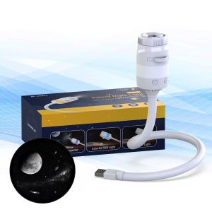 New Atmosphere Projection 2-in-1USB Light Car Ambient Light Large Range Projection Multiple Scenes Adjustable Focus Distance Nig