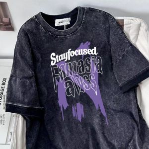 KETONG | Vintage Washed Retro Style Men T-Shirt