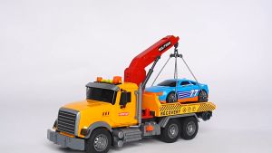 Mainan Mobil Derek Truk Derek Jumbo Angkat Berat - Set Konstruksi Mobil Derek ada cahaya dan musik - Mainan Tow Truck Combat - Mainan Anak Laki Laki - Mainan Mobil Mobilan