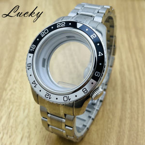 Modified GS 44mm High Quality Black Bezel Sport Collection Watch Case Fit NH34 NH35 NH36 Movement Mechanical Watch Accessories