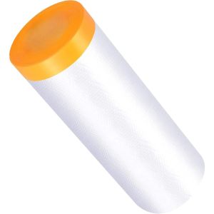 Plastic Drop Cloth Plastic Sheeting with Masking TapeWaterproof ProtectivePrevent Dust Paint for CarFurnitureCarpetFloor