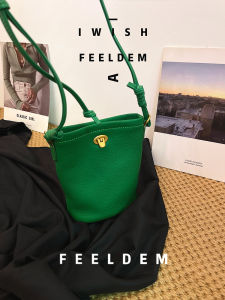 Leather Phone Bag Womens 2023 New Fashion First Layer Leather One-Shoulder Messenger Bag Original Mini Texture Small Bag