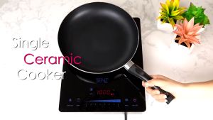 Senz Portable Stainless Steel Single Ceramic Cooker SZ-SRC9008 2200w + Free Gift