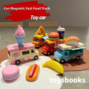 Magnetic Sensing Light Music Alloy Toy Car