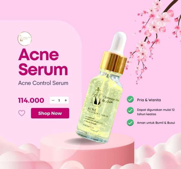 acne serum optimize shine