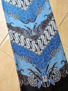 {BEST SELLER} KAIN BATIK PRINT BIRU 01 LENGKAP KATUN PRIMA HALUS HIGH QUALITY
