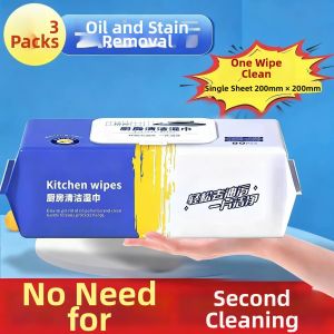 OUHUAGUAN | Grease Removing Disposable Wipes Kitchen Cleaning