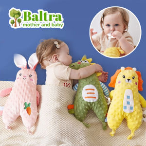 Baltra Baby Soft Stuffed Toys for Newborns Montessori Plush Sleep Toy for Children Silicon Teether with Rattle