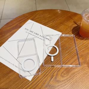 Ốp Lưng Acrylic Trong Suốt Chống Sốc Từ Tính Dành Cho Samsung Z Flip 7/6/5/4/3 5G - Tương Thích Sạc Không Dây