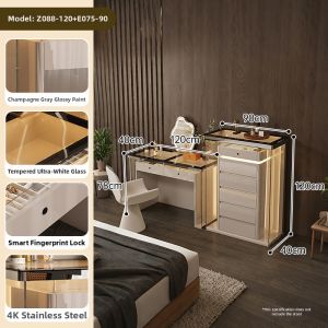 Luxurious Minimalist Eight-Drawer Jewelry Storage Cabinet